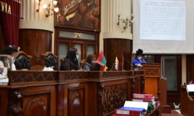Sesión en la Asamblea.