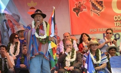 Foto / Archivo: El secretario ejecutivo del Consejo Nacional de Ayllus y Markas del Qullasuyu 