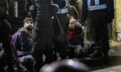 Ocho detenidos dejó las manifestaciones por decisión de senadores.