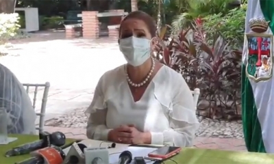 Angélica Sosa durante conferencia de prensa. | Captura video