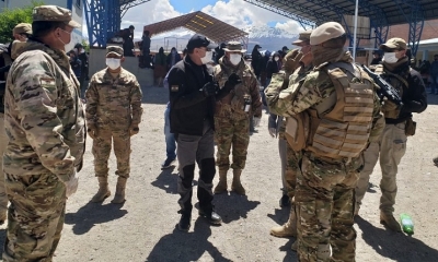 El ministro de Defensa, Luis Fernando López