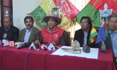 El presidente del Comité Cívico Pro La Paz, Clemente Gutiérrez