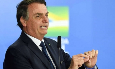 El presidente de Brasil, Jair Bolsonaro, en Brasilia. | Fuente: AFP
