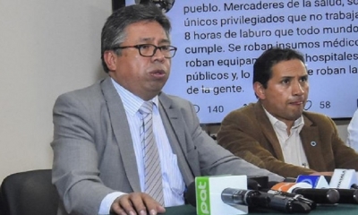 Presidente del Colegio Médico de La Paz, Luis Larrea. Foto: Los Tiempos