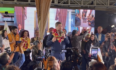 El candidato a la vicepresidencia por Juntos, Samuel Doria Medina