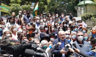 El líder de Comunidad Ciudadana (CC), Carlos Mesa