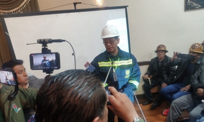 Gerente de la Empresa Metalúrgica Karachipampa, Williams Ticona.