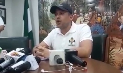 Luis Fernando Camacho, presidente del Comité Cívico pro Santa Cruz/Foto. Captura de pantalla
