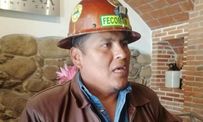 El presidente de la Fecoman, Ramiro Balmaceda Chuquimia. 