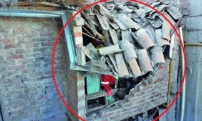 Así quedó la habitación del adulto mayor/Foto. RRSS