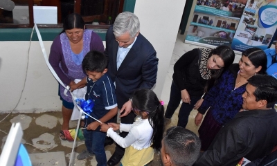 El vicepresidente Álvaro García Linera entregó el viernes 59 soluciones habitacionales en cinco barrios beneficiados de Sucre