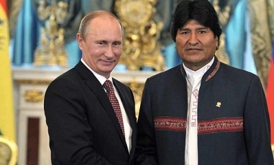 Vladimir Putin y Evo Morales. Foto: Internet