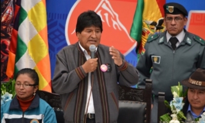 El Primer Mandatario explicó que en una primera instancia se desembolsó el 20%, que equivale a 18,8 millones bolivianos