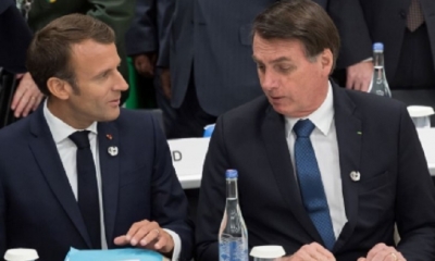 Macron y Bolsonaro/Foto. RRSS