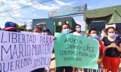 Familiares piden justicia por detenidos en Los Lotes. 