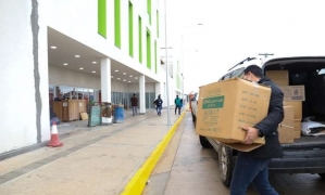 El Servicio Departamental de Salud, Marcelo Ríos. Se estima que una parte del hospital pueda recibir pacientes de Covid-19 a partir de mañana.