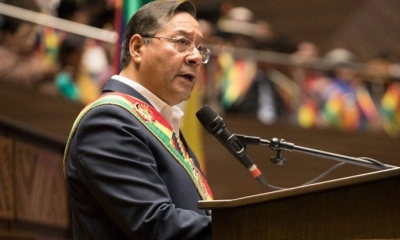 El presidente en su informe de gestión. 