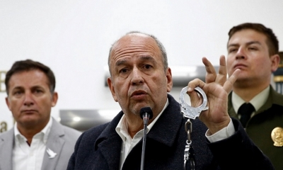 Foto / Archivo : El ministro de Gobierno, Arturo Murillo