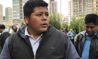 El dirigente de Adepcoca, Franklin Gutiérrez. Foto: APG