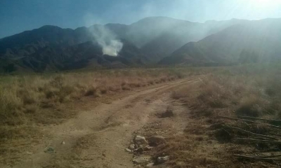 Los bomberos trabajan en la zona/Foto. RRSS