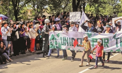 Marcha en defensa de Tariquía. Foto: APG