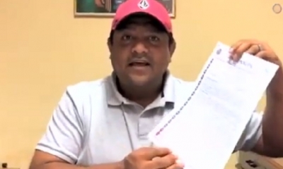 Franz Valdez, alcalde del municipio de Camiri/Foto. Captura de pantalla 