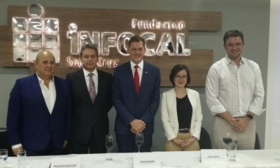 Gabriel Dabdoub, Francois Marchand, Roger Denzer, Paola Soliz, Fernando Hurtado/Foto. RB