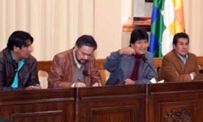 Morales se reunió con alcalde de La Paz/Foto. ABI