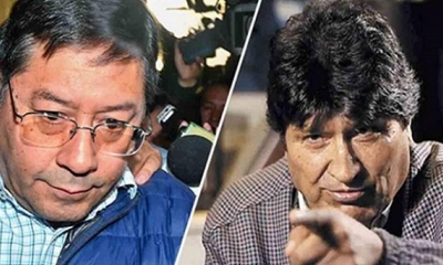 Foto/ Archivo:  Luis Arce y el  expresidente Evo Morales