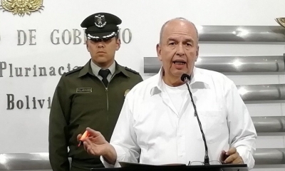 El ministro de gobierno, Arturo Murillo