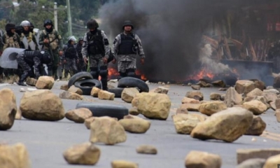 Ayer se registraron bloqueos en Sacaba/Foto. RRSS