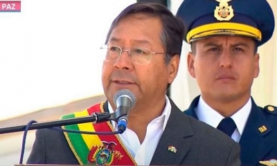 El presidente del Estado, Luis Arce