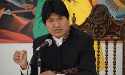 Evo Morales en la Casa del Pueblo/Foto. ABI