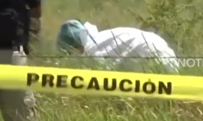 La bebé fue abandona en una bolsa negra/Foto. Captura de pantalla