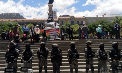 La Policía reprimió este jueves a un grupo de sediciosos