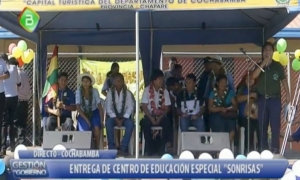 Presidente Morales en Villa Tunari/Foto.Captura BTV