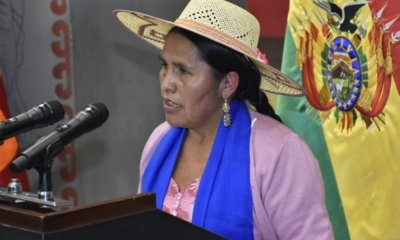 Ministra de Culturas, Sabina Orellana.