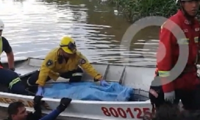 Los niños estaban de pesca en el río /Foto. Captura de pantalla