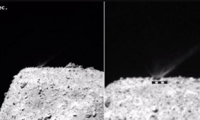 Momento del impacto de un proyectil en el asteroide Ryugu. | Fuente: Europa Press 2020 | Fotógrafo: