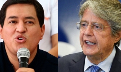  Andrés Arauz y Guillermo Lasso/Foto. RRSS