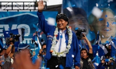 Apoyo a la repostulación del presidente Morales a las elecciones generales de 2019 y al proceso de cambio.