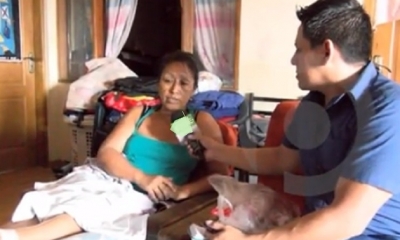 La señora pide que la policía  capture a los delincuentes/Foto. RRSS