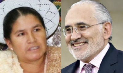 Leonilda Zurita y Carlos Mesa/Foto. Producción Kandire 