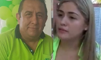 Carlos Camacho y la denunciante/Foto. Kandire