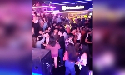 Captura de la fiesta en Sorata.