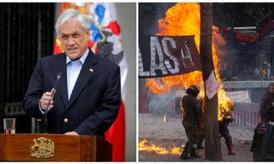 Las protestas en Chile no se frenan y el presidente asegura que no dimitirá.