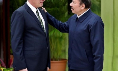 Los dictadores de Cuba (Miguel Diaz-Canel) y de Nicaragua (Daniel Ortega)