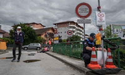 Las fronteras en Europa se alistan para su reapertura. | Fuente: AFP | Fotógrafo: FABRICE COFFRINI