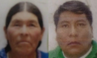 Bernardina Colque Cavita, de 71 años, y Jesús Flores Colque, de 44 años/Foto. RRSS
