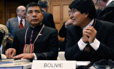 Fernando Huanacuni y Evo Morales/Foto. RRSS